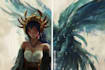 draw a fantasy character ilustration