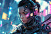do a illustrate cyberpunk art