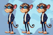 draw an eyecatchy mascot, animal cartoon character