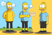 draw simpsonized yellow character from your photo