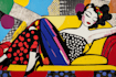 draw a retro pop art roy lichtenstein style