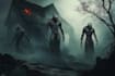 do sci fi horror and fantasy scene concept art illustrations