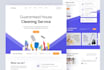 design and develop a professional cleaning service website