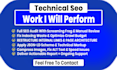 conduct a detailed technical SEO audit and fix all issues