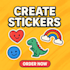 add cutting lines to create your stickers