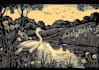 engraving linocut style digital drawing art