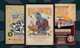 design retro vintage flyer
