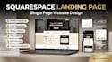 design squarespace single page website squarespace landing page