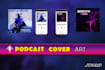 design eye catching podcast cover art for spotify
