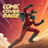 create a comic cover page design illustration
