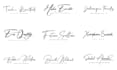 do hand writing, luxury, unique, cursive, and autograph logo
