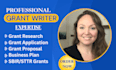 write a professional grant proposal apply for grant rfp response grant research