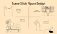 design stickman and stick figure scene illustrations