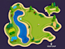 draw a golf course vector map in illustrator