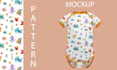 create unique baby pattern designs with free mockups