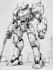 do anime style mecha robot illustrations