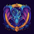 make fantasy game logo with cool unique magic style
