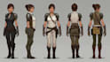 do concept art and character design full body action style