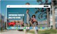 design a responsive framer website or landing page