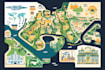 draw custom vector map infographic illustration