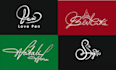 do  handwritten luxury calligraphy, cursive, signature logo