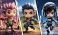 do 3d chibi character modeling, cute 3d cartoon character animation, chibi model