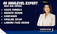 build high converting gohighlevel sales funnel, landing page, automation