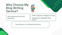 write SEO optimized blogs that rank on google