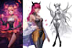 draw anime and game style characters art