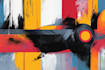 draw a digital abstract art illustration