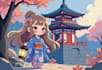 draw cute chibi character for any purposes