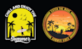 create t shirt summer beach logo