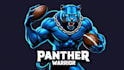 do modern panther warrior mascot logo