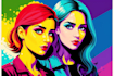 draw an awesome wpap pop art