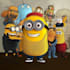 draw a high quality yellow cartoon character