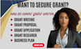 do grant writing proposal application business plan