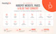 build hubspot website, landing pages and blog