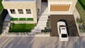 do backyard landscape design and pool 3d rendering
