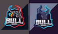 design esport mascot bull logo