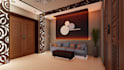 create an attractive interior design, 3d  photorealistic
