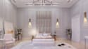 modernize 3d interior, exterior villa house,cgi rendering,modern facade, balcony
