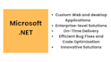 build desktop and web apps using c sharp and dot net