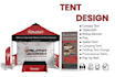 design printable tent, table cover, flag, rollup banner