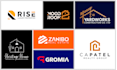 design a modern real estate, property, home, roofing logo