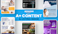 design amazon a plus content and amazon listing images or product photo editing