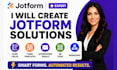 create jotform form fields form templates autoresponder emails qr code webhooks