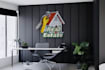 create trendy wall art mockups with your logo and design