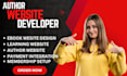 design author portfolio website,  ebook website, ebook report, learning website