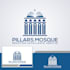 make attention timeless pillars mosque logo design