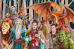 illustrate fantasy art creatures and characters